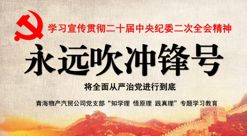 物產汽貿黨支部舉行“知學理、悟原理、踐真理” ——“永遠吹沖鋒號”篇專題學習